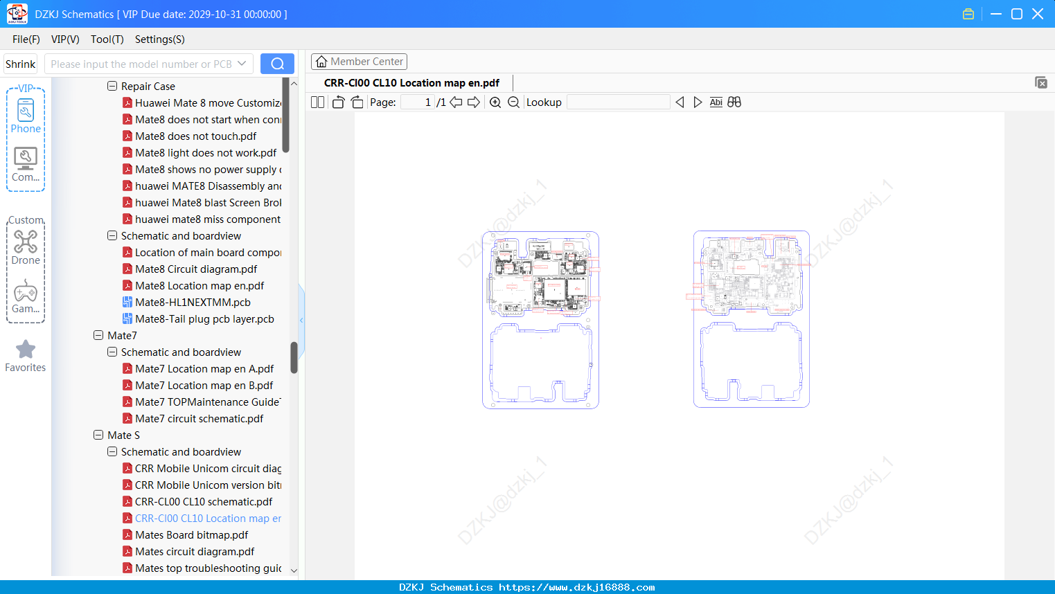 Huawei CRR-Cl00 CL10 Location Map En